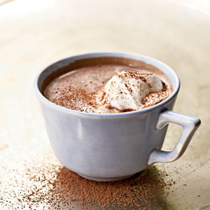 Hot Chocolate with Marshmallow and cinnamon