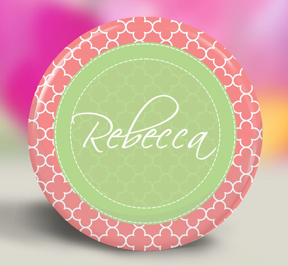 Personalized Pocket Mirrors from Spotlight Mirrors on Etsy