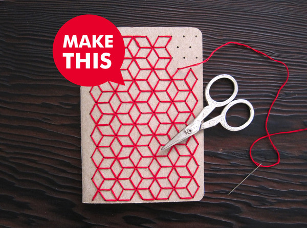 Geometric Notebook Embroidery Kit