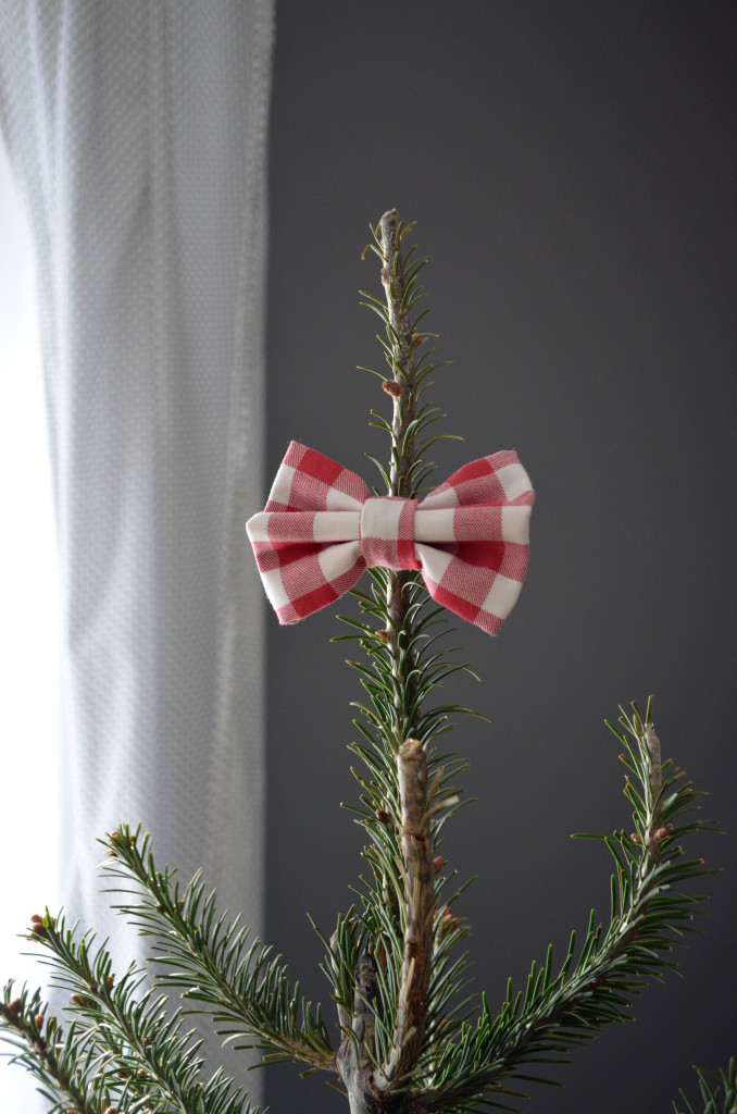 Red and White Bow