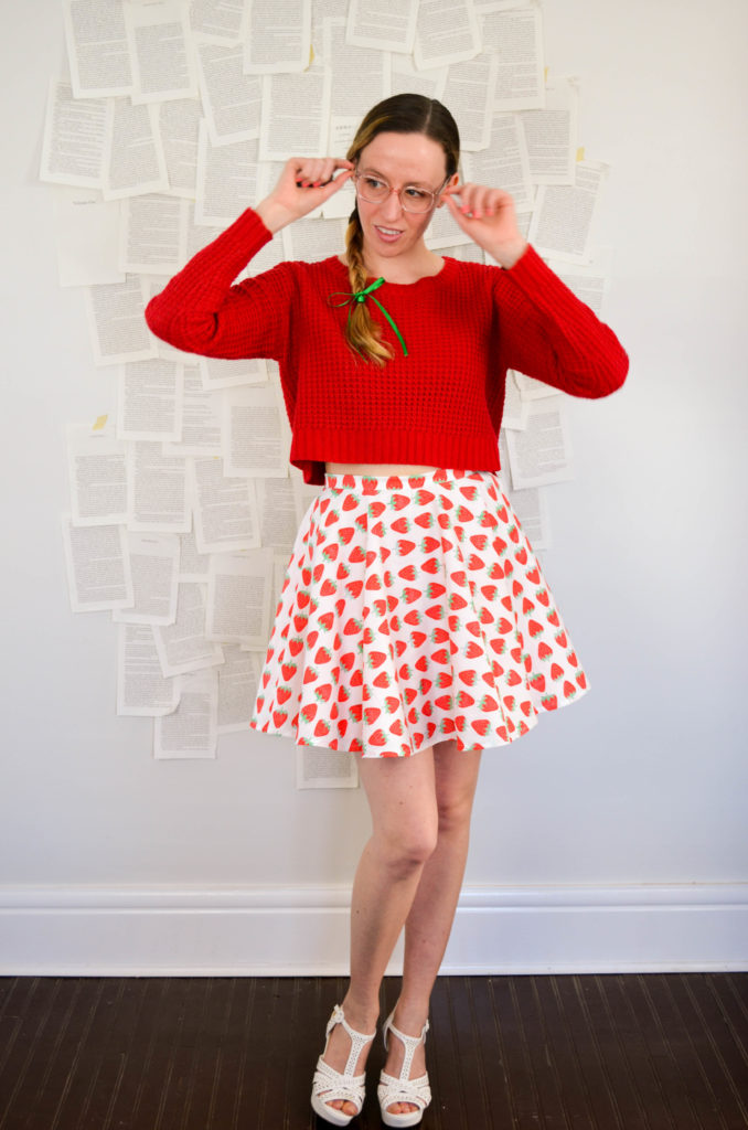 Strawberry Jammer Skater Skirt | Sophster-Toaster